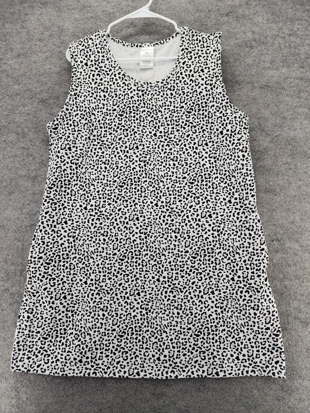 Serra Dress Womens XL Sleeveless White Animal Print Pockets